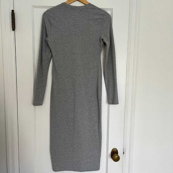 Reformation Henley Long Sleeve Cotton Dress | Size XS - Picture 6 of 8